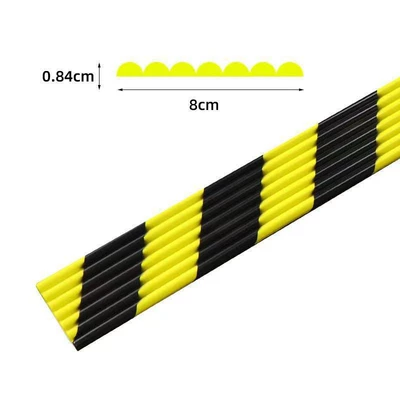 Yellow Warning Self-Adhesive No Drilling Required, Other vehicle seats - wavy-100cm