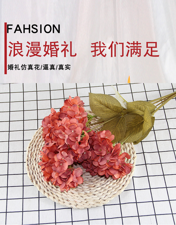 复古6头油画绣球