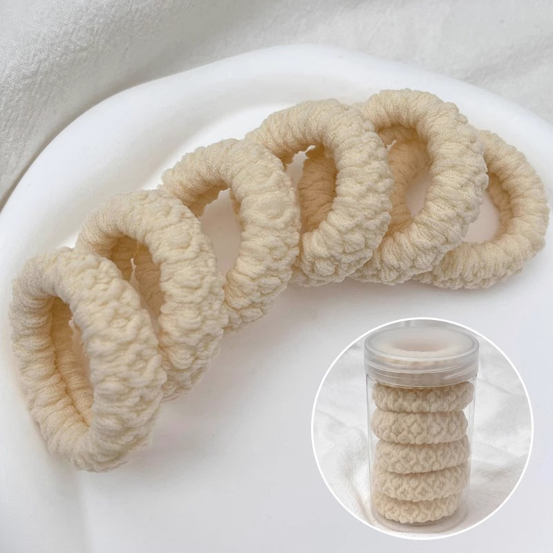 Cauda de cabello de cabello alta 2025 nueva banda de goma de alta gama para mujeres, elástica y duradera, anillo de cabello, cubierta de cuero, toque de cabeza