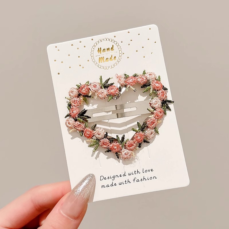 Atmósfera flor horquilla clip lateral lateral 2025 nuevo clip de flequillo horquilla rota clip bb clip de una línea horquilla tocado