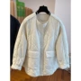冬季宽松轻薄无领棉服