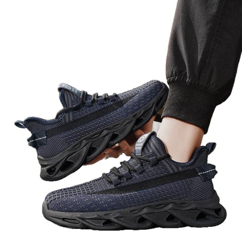 Zapatos de coco para hombre 2025 verano malla de fondo de torso transpirable tejido volador zapatos deportivos casuales zapatos para correr zapatos ligeros de moda para hombre