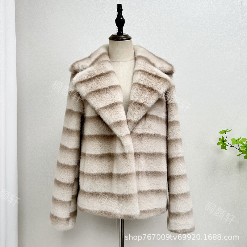 Totoro Pattern Faux Rex Rabbit Fur Coat for Women, Short Style, Eco-Friendly Fur, Youthful Fur Coat, Stylish V-Neck Coat for Winter Totoro Pattern Faux Rex Rabbit Fur Coat for Women, Short Style, Eco-Friendly Fur, Youthful Fur Coat, Stylish V-Neck Coat for Winter