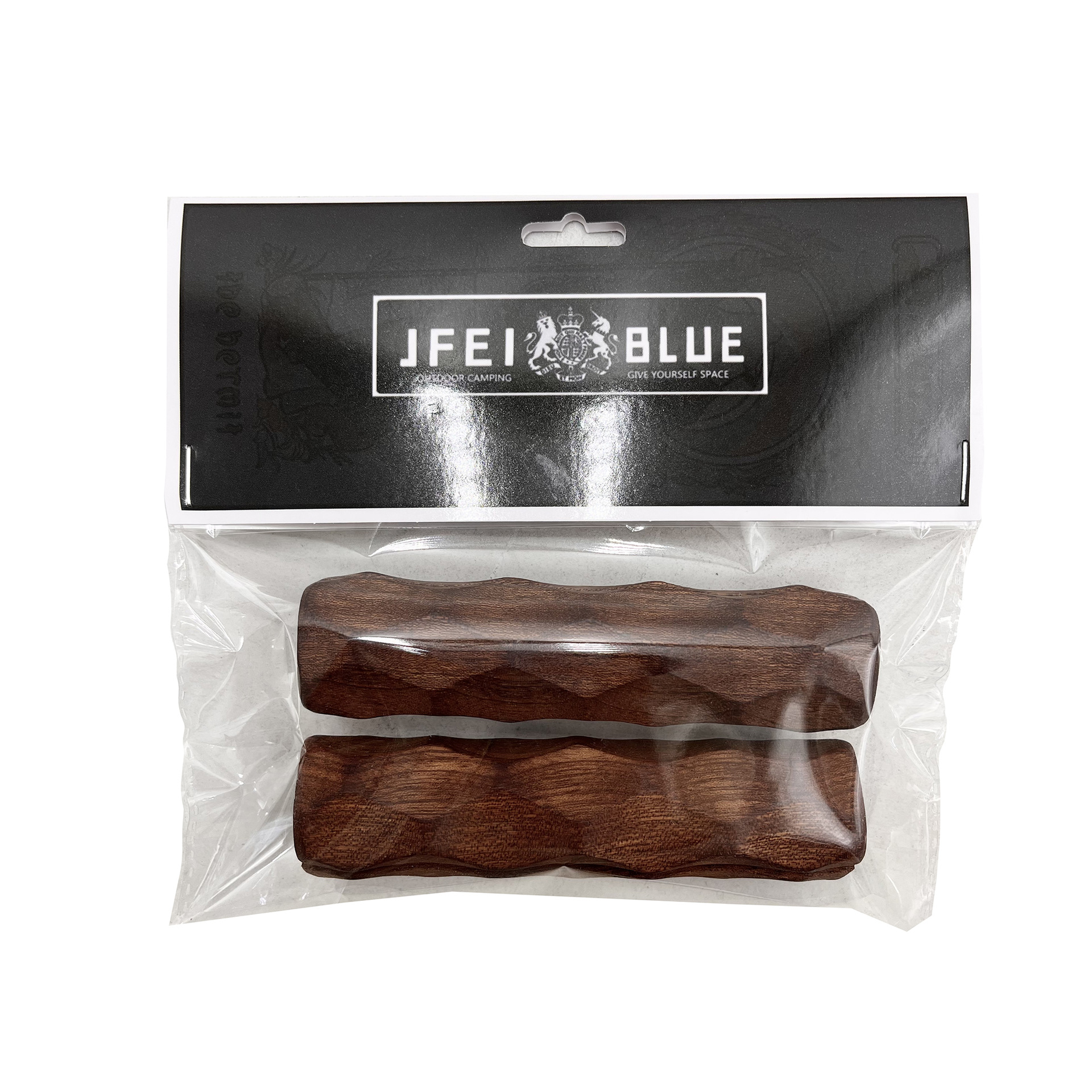 Acampar al aire libre portátil barbacoa placa mango de madera maciza coreano barbacoa placa anti-scald binaural placa para hornear Sapele mango de madera