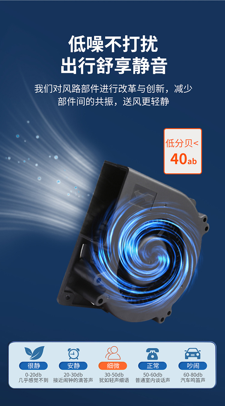Car seat ventilation cushion for summer cooling, cooling fan, modified for small cars 12V, trucks 24V seat cushion