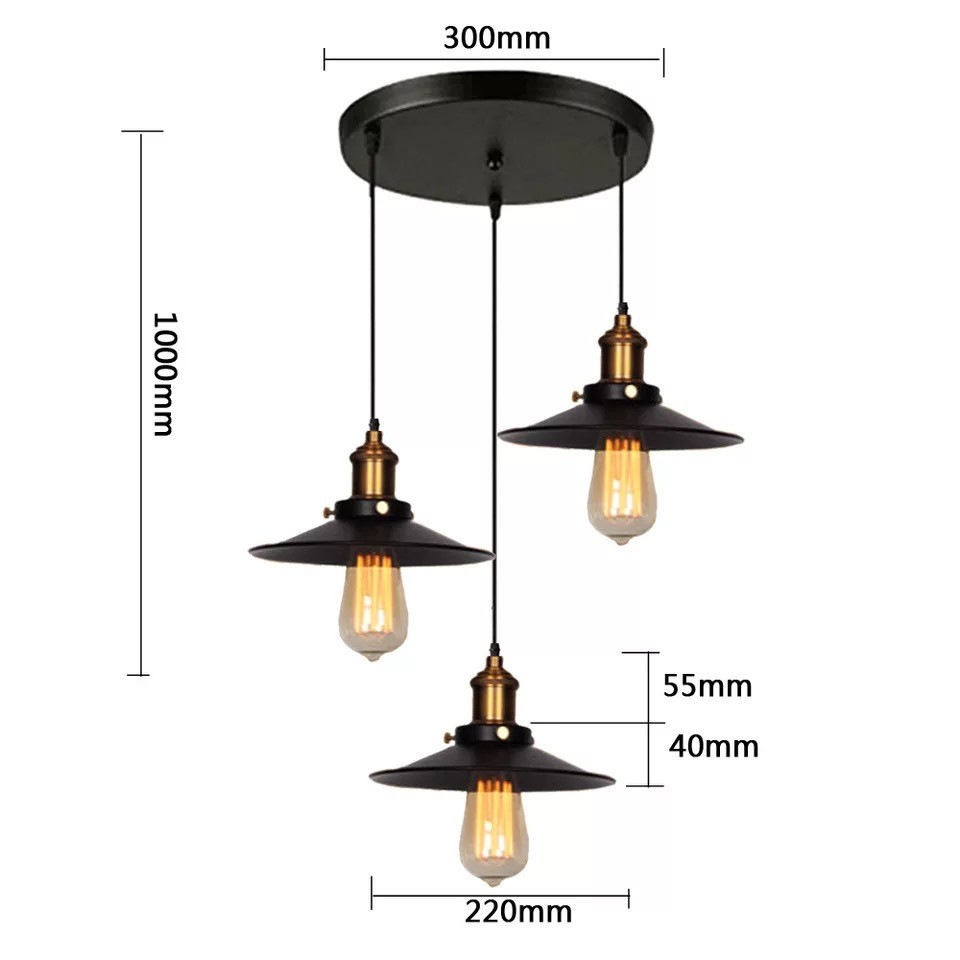 Araña retro estadounidense transfronteriza, pequeña falda negra, araña de hierro forjado, cafetería creativa, barra, restaurante, araña