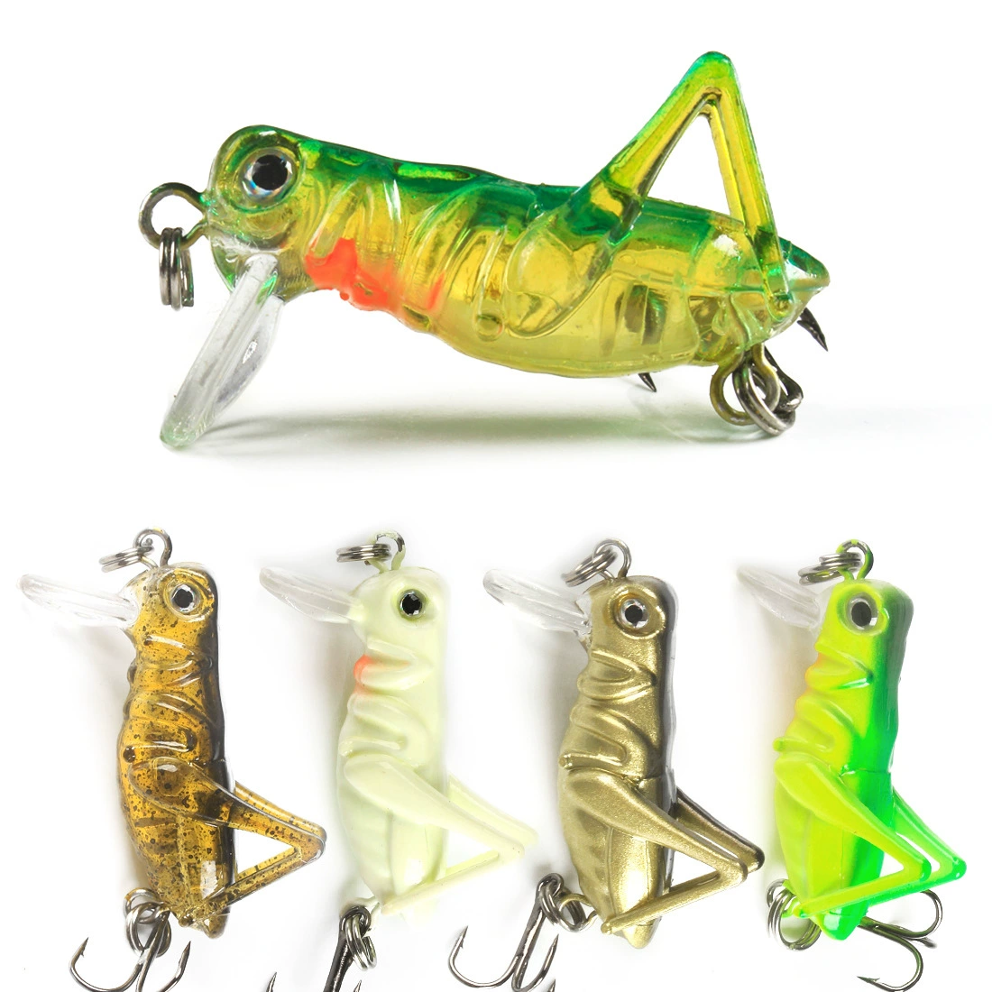 Luya приманка 3G насекомое Кузнечик крикет саранча поддельная приманка пресная вода зеленый белый амур серебристый Карп приманка для рыбы имитация приманки