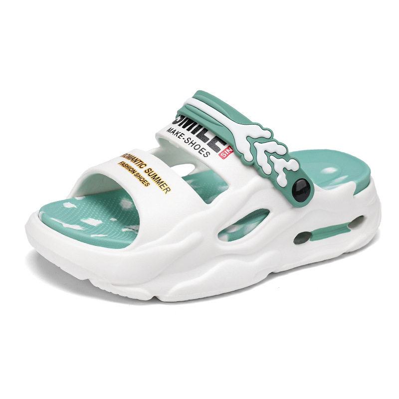 2025 verano en vivo pisar mierda sensación de sandalones para hombres y mujeres parejas de ocio de playa deportes de marea nacional EVA zapatillas para hombres