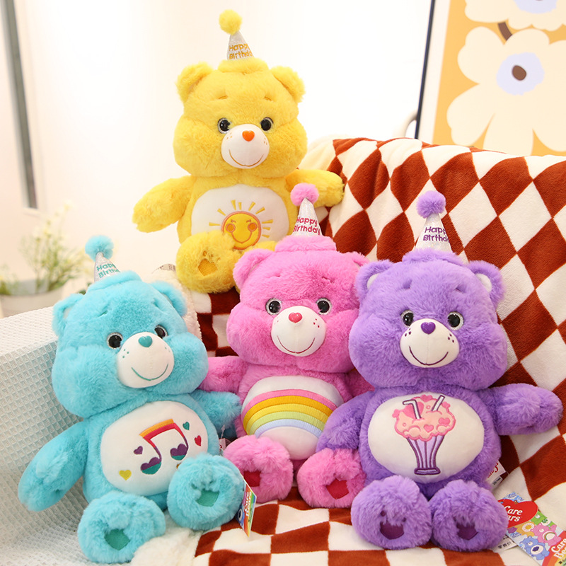 Genuino cuidado osos amor oso cumpleaños peluche 33cm Regalo de Cumpleaños celebridad mismo estilo