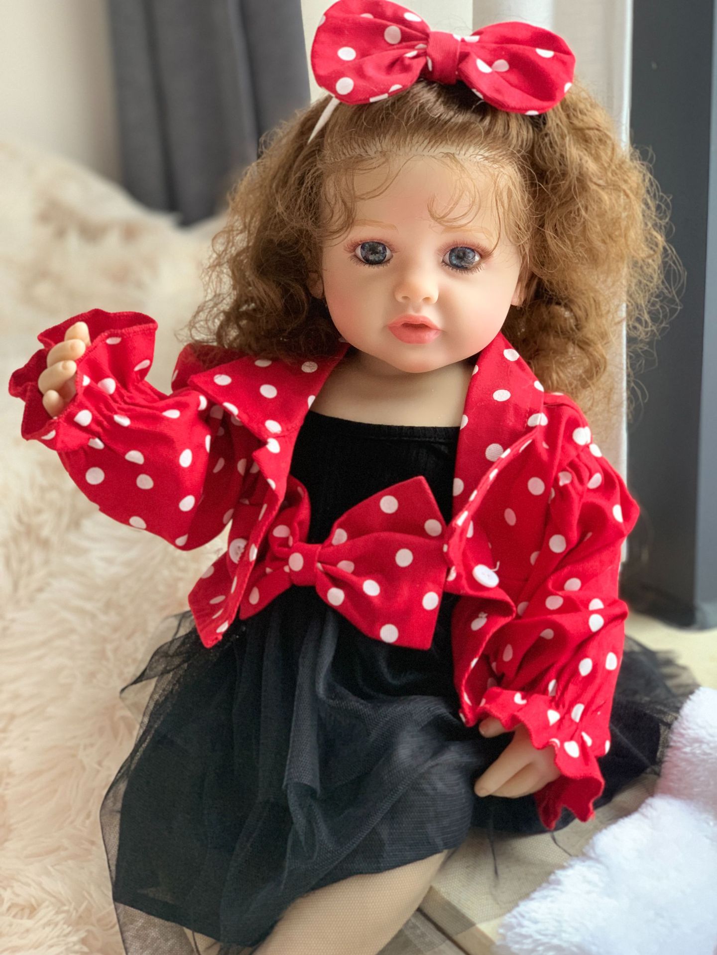 Muñeca Reborn de Simulación de Bebé de 55 cm de Vinilo y Silicona para Niños