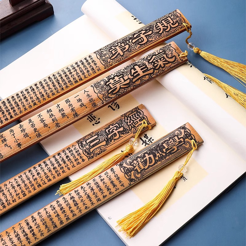 Jiajie regla doméstica de alto grado maestro de clase especial palo de enseñanza de caña de bambú para aconsejar a los discípulos a aprender caligrafía de tres caracteres