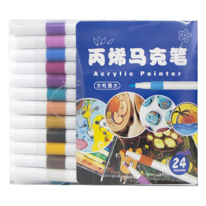 Acrílico rotulador impermeable opaco color Goo tarjeta color pluma estudiante niños arte especial acuarela pluma dibujo libro cepillo