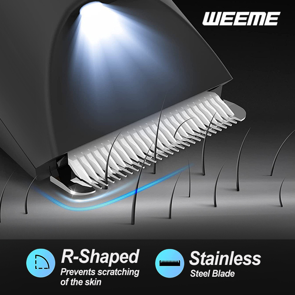 WEEME afeitador eléctrico transfronterizo hombre LCD digital pierna cabello bajo la axila afeitar cortadora privada aparato depilación de todo el cuerpo image 3