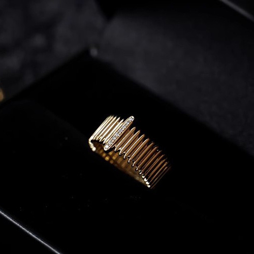 Women's Gender Wholesale Jewelry Casual Retro Organ Copper Zircon Rings