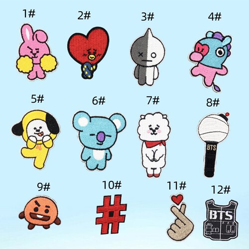 Treasure No. 1 Cartoon Animation Character Micro Badge Clothing Accessories Patch DIY Decoration Self-Adhesive Embroidery Cloth Sticker