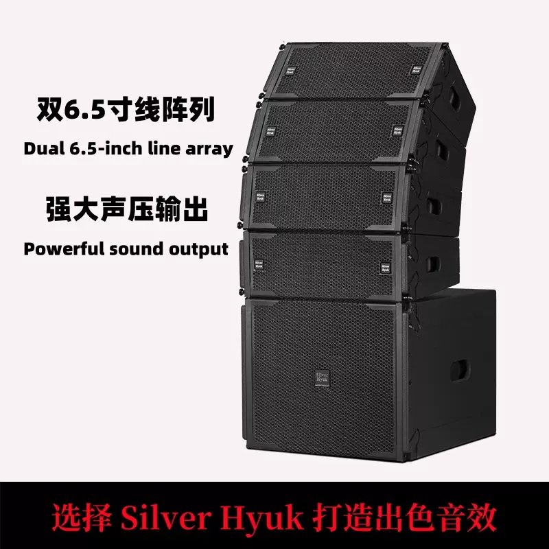 演台音响设备双6.5英寸小型线阵列音箱高端专业扬声器品牌音响