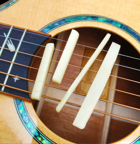 Nylon Bone Guitar Nut Bridge Folk Guitar String Bridge Acoustic Guitar Universal Nut Bridge High-Density Upper Nut Lower Nut