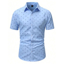 A 40552 Printed casual men shirt ӡ�������г����羳��ó
