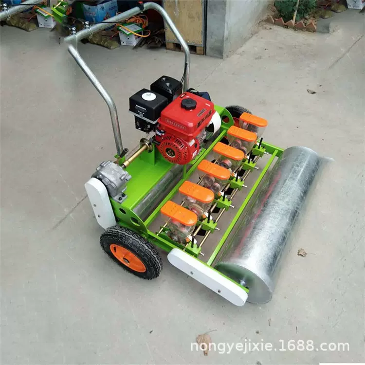 手推式药材种植机 大棚蔬菜播种机 芹菜油菜精播机小粒药材点播机