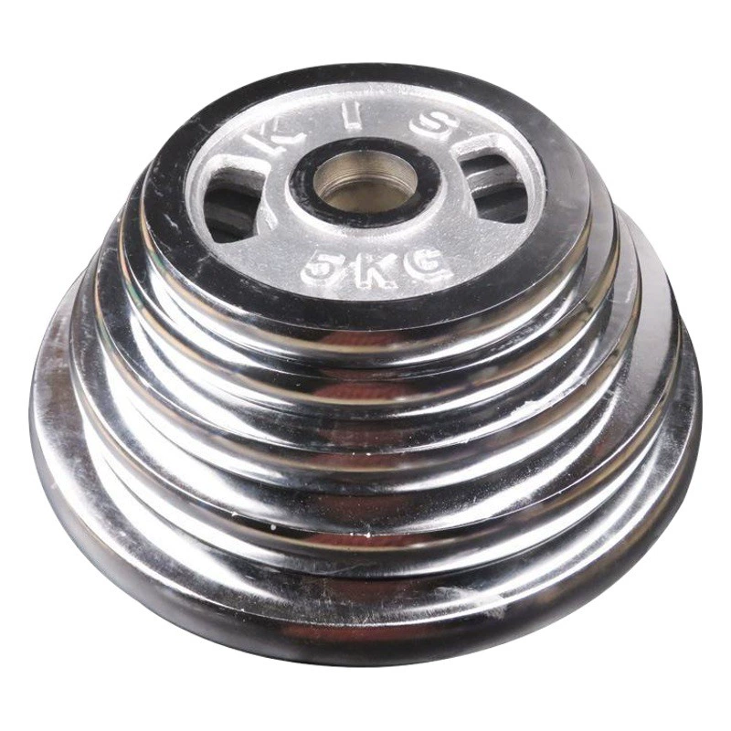 Гантель с гальваническим покрытием, 10 кг, с большим отверстием для захвата, олимпийская гантель из чугуна для домашнего использования, фитнес-гантель для набора мышечной массы