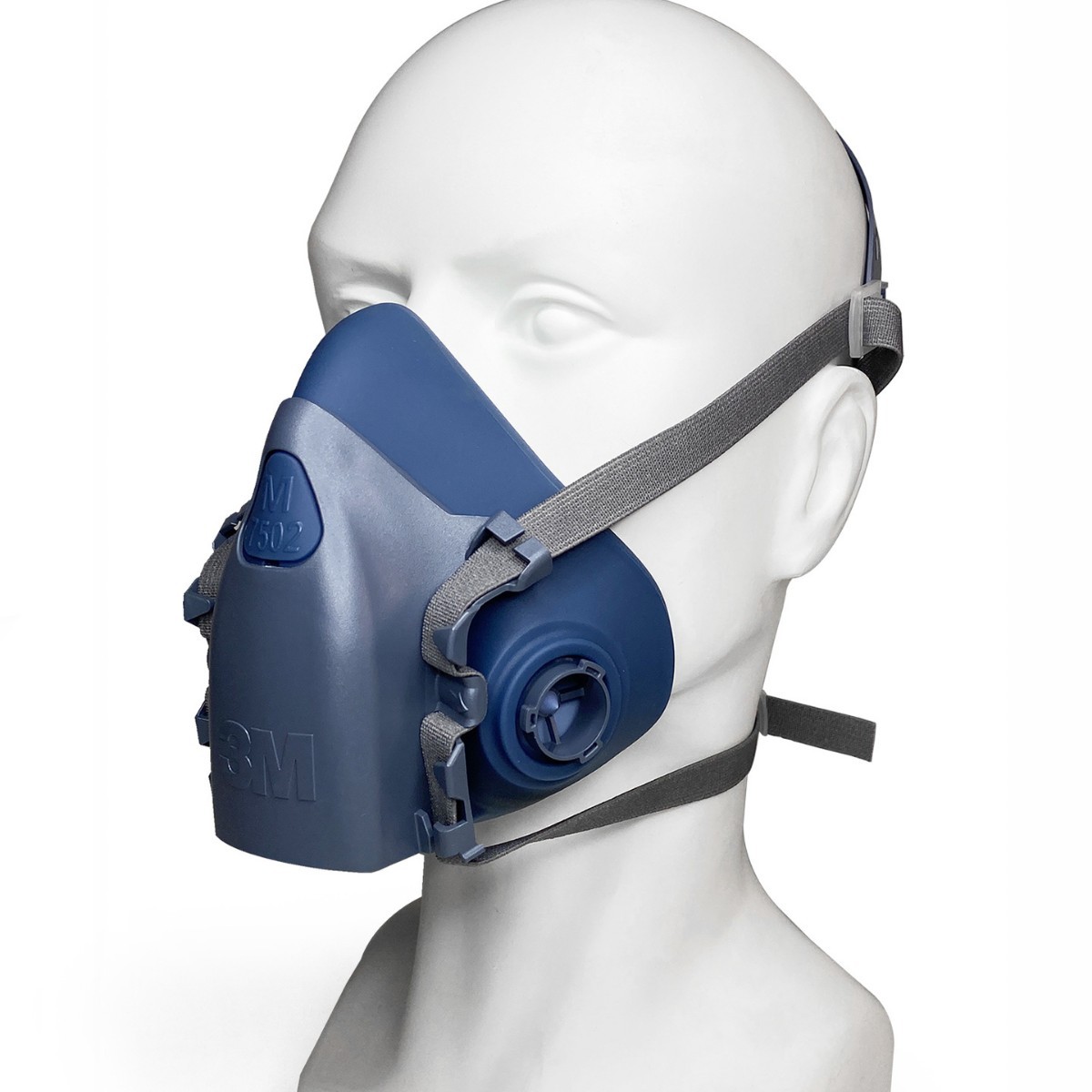 进口3M 7501/7502/7503防毒半面型舒适防护面具替换主件小中大号