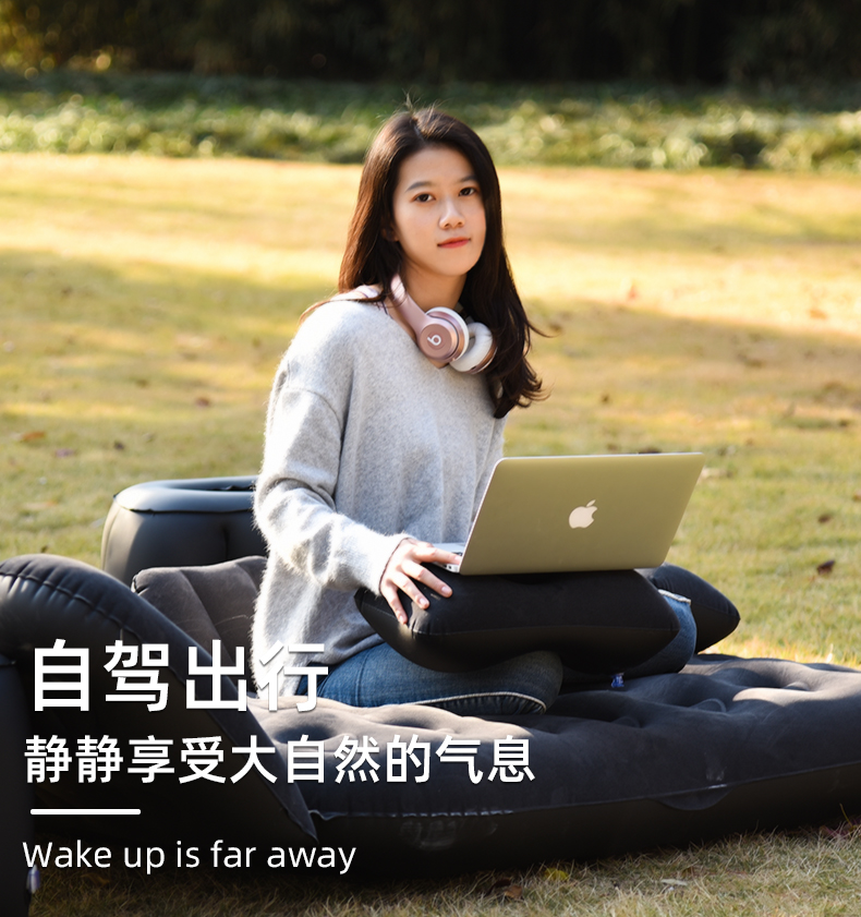 Car inflatable bed, travel mattress for cars, SUVs, rear seat sleeping pad, car sleeping pad, air mattress