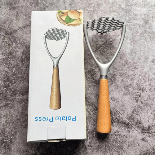 Aluminum alloy oak masher Potato press Potato masher Kitchen gadgets Mashed potato masher