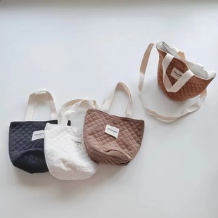 Korean Style Children's Hand Carrying Baby Boys and Girls College Style Outdoor Travel Storage Coin Purse All-match Diamond Crossbody Bag