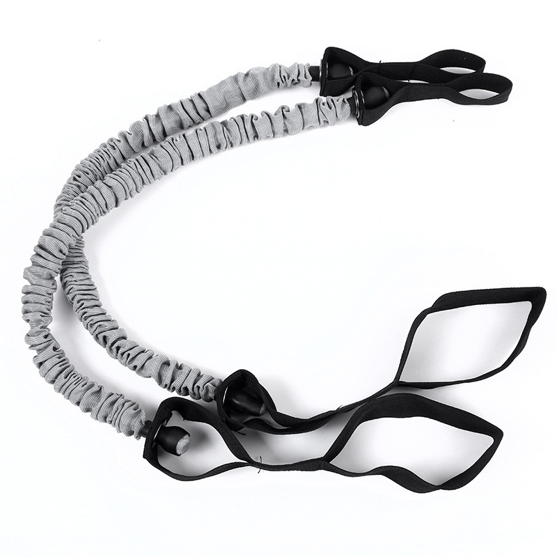 Factory direct supply men's abdominal wheel rebound auxiliary rope tension rope fitness elastic rope abdominal muscle wheel anti-breaking tension rope