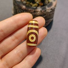 二目天珠、赤肉歯、黄色風化古法二目包漿瑪瑙ビーズ、DIY鎖骨チェーン、天珠卸売加工