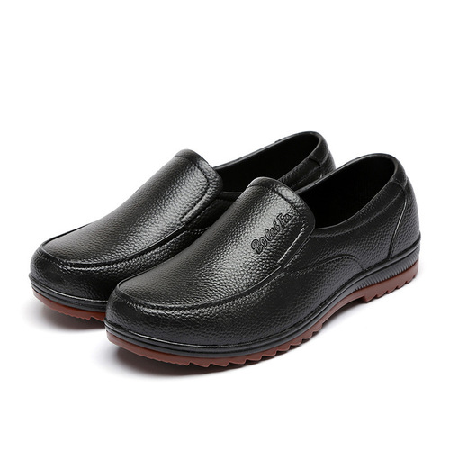 818 Plastic Cowhide Sole Rain Boots Men's Work Shoes Low-Top Slip-Resistant Kitchen Shoes Men's Rubber Shoes Waterproof Shoes