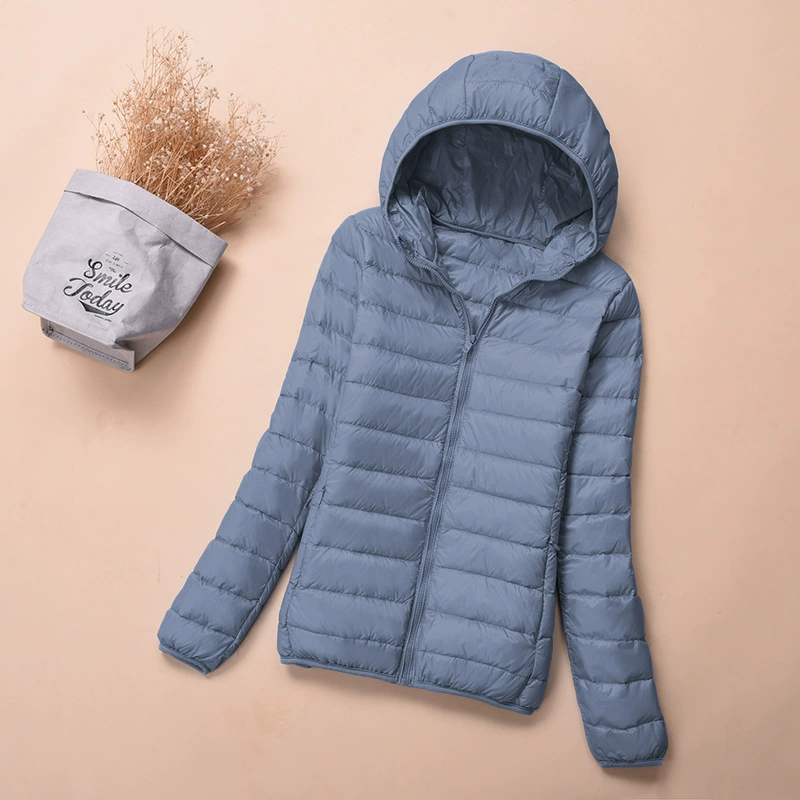 Демисезонная бархатная куртка с пухом из утиного пуха, Standing Collar или капюшон, легкая весна 2025