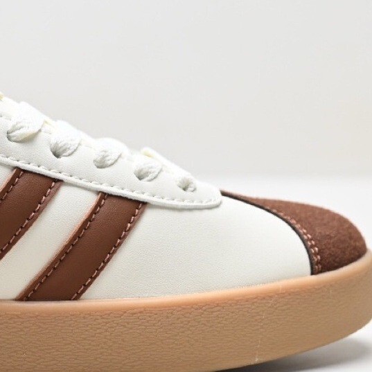 Original Box Shoes Vl Court 2.0 Men's and Women's Suede Non-Slip Wear-Resistant Low-Top Sneakers Bread Shoes White Sneakers Sports Shoes