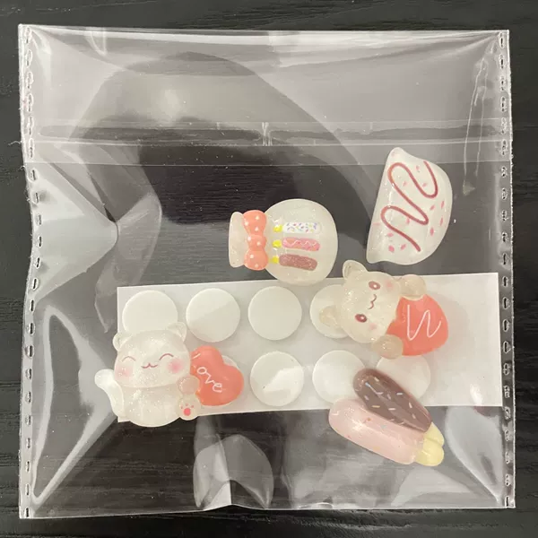 Wish bottle series 5 installations (5 fixed style resin buckle+10 point glue)