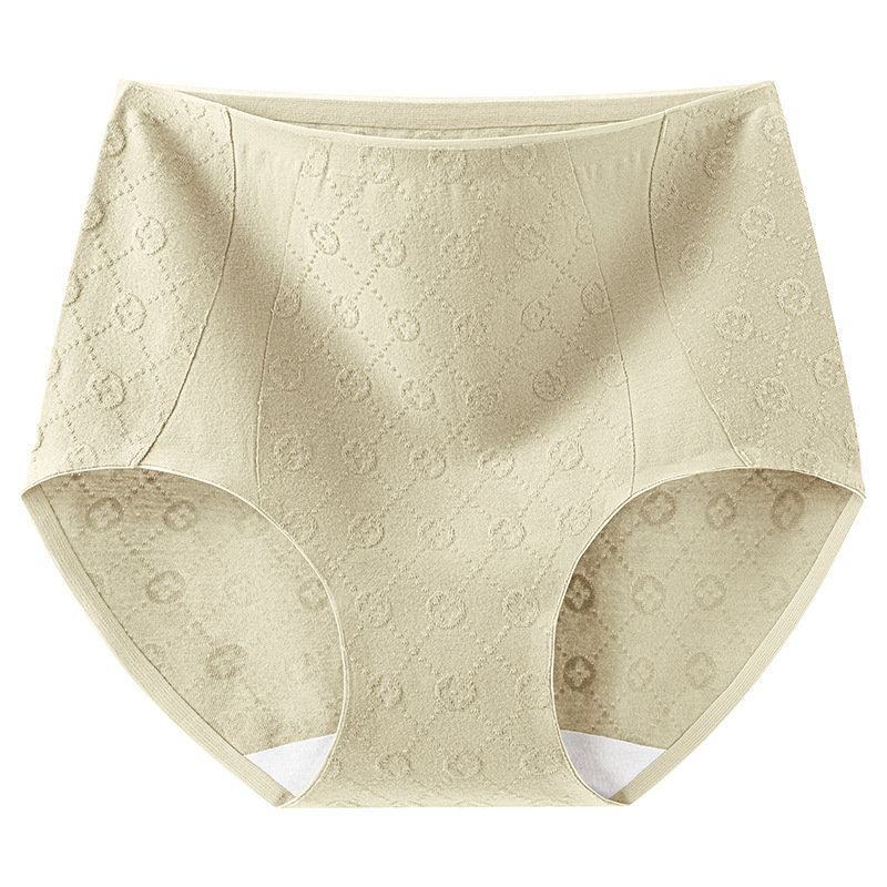 Cintura alta algodón puro femenino entrepierna antibacteriana 2024 nuevo estilo sin costuras abdomen agradable para la piel transpirable ropa interior de gran tamaño para mujer entrepierna larga image 10