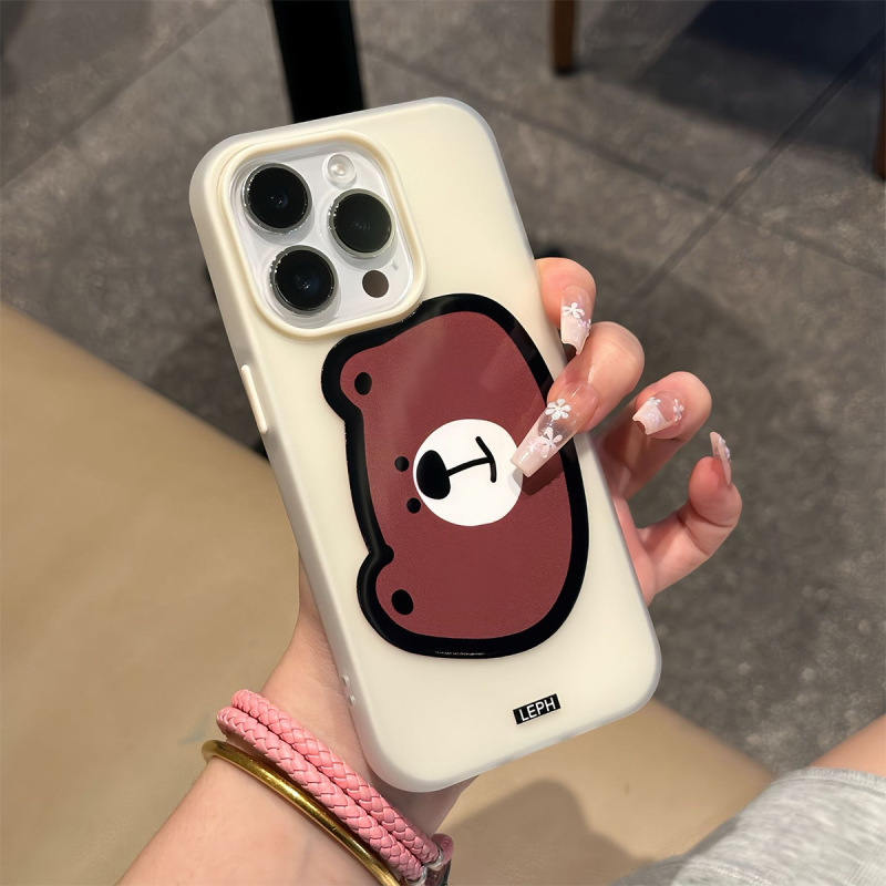 マカロンゼリーツーインワン携帯電話ケースホルダー夏のアップル携帯電話ケースハイエンド磁気吸引アップル 15pro|undefined