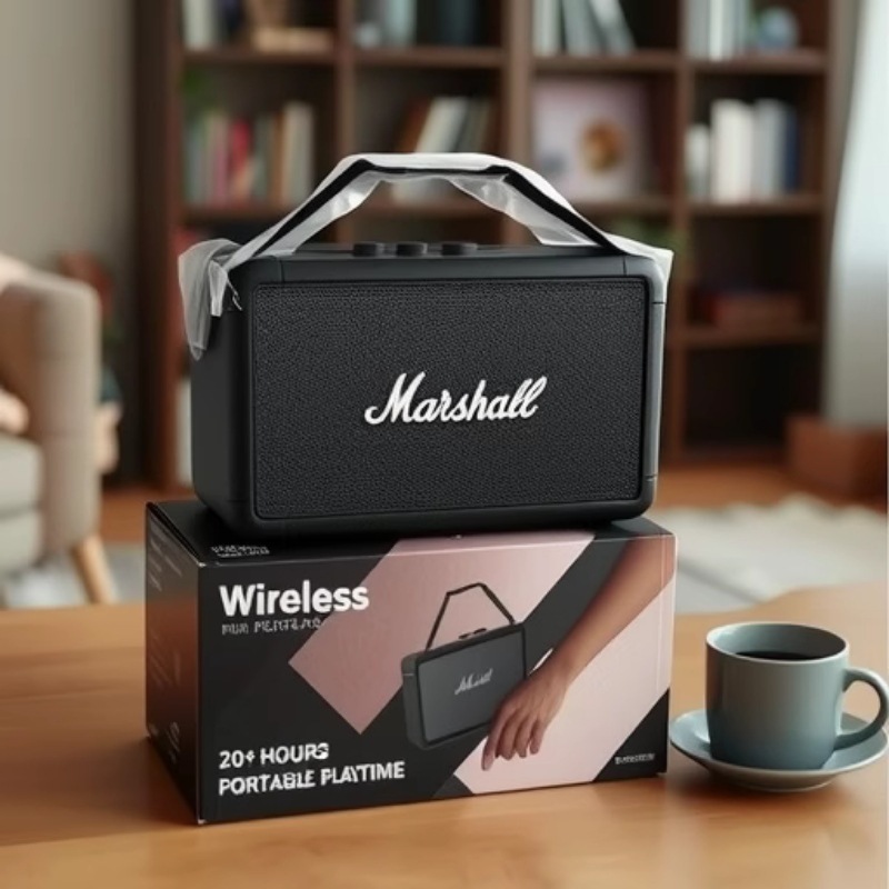 外国貿易に適した Marsh STOKWELL II ワイヤレス Bluetooth レトロ スピーカー便利なアウトドア スポーツ スピーカー|undefined