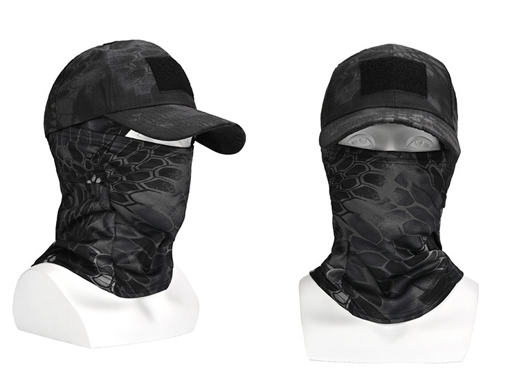 Traje de máscara de gorra de béisbol de camuflaje caliente transfronterizo acampar al aire libre senderismo escalada pesca gorra deportiva de protección solar