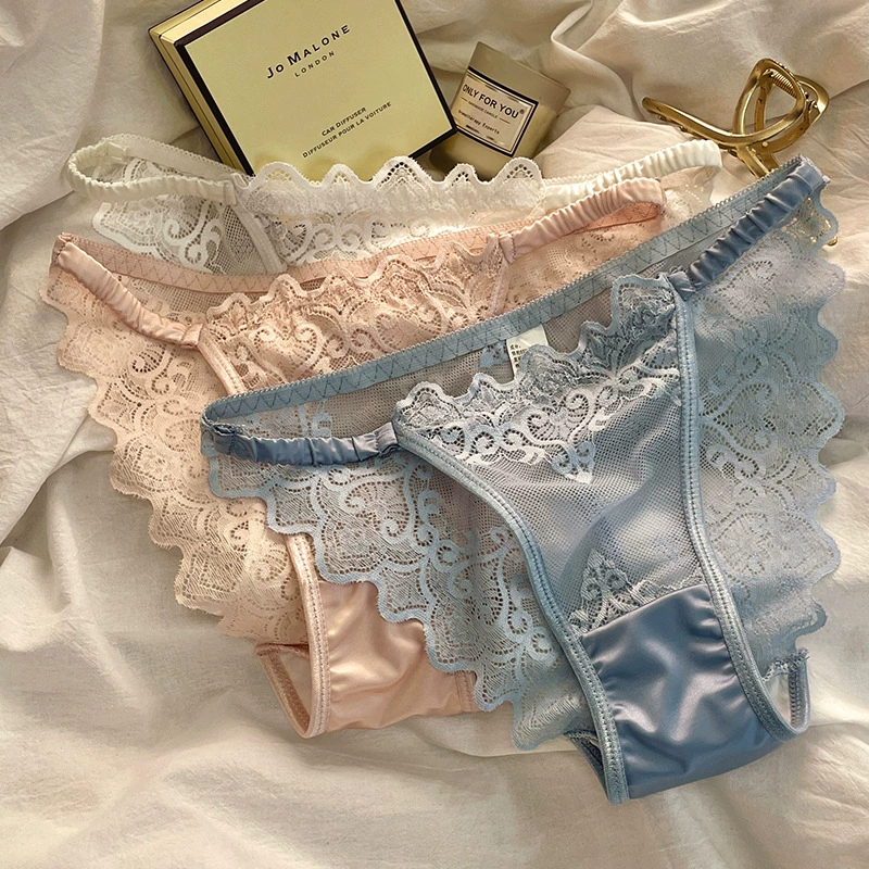  Lace underwear, sexy breathable trousers, comfortable pants, french style, thin strap