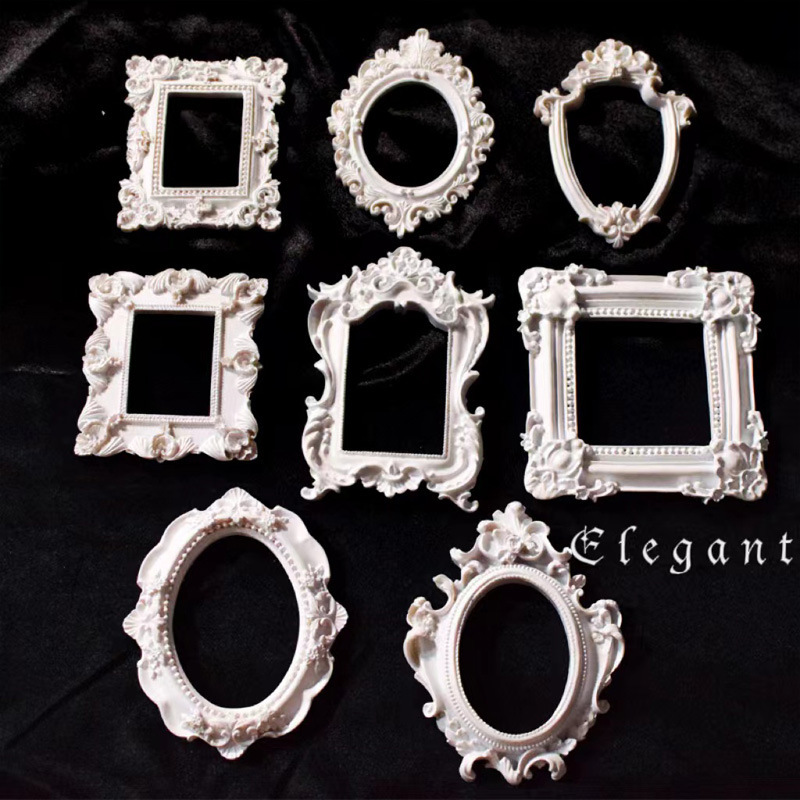 White Retro Photo Frame Photo Small Fresh Pose Props Home Small Ornaments Decoration Animation Photo Decorations