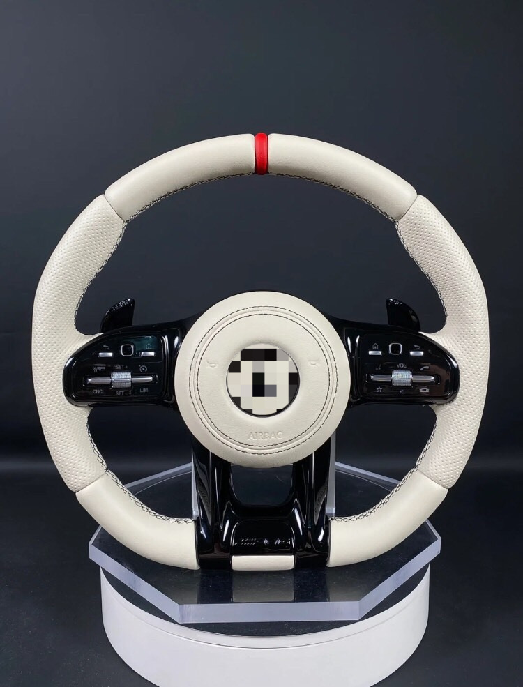 Mercedes-Benz AMG leather steering wheel assembly upgrade for W204, W205, W212, etc. 809 non-destructive installation