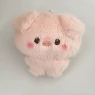 Мягкая игрушка-брелок розовая свинка подвеска на рюкзак