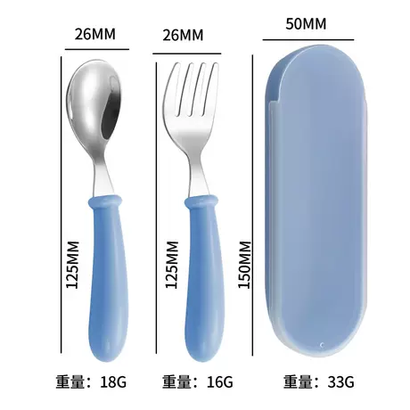 Spoon Fork Carrying Box-Blue