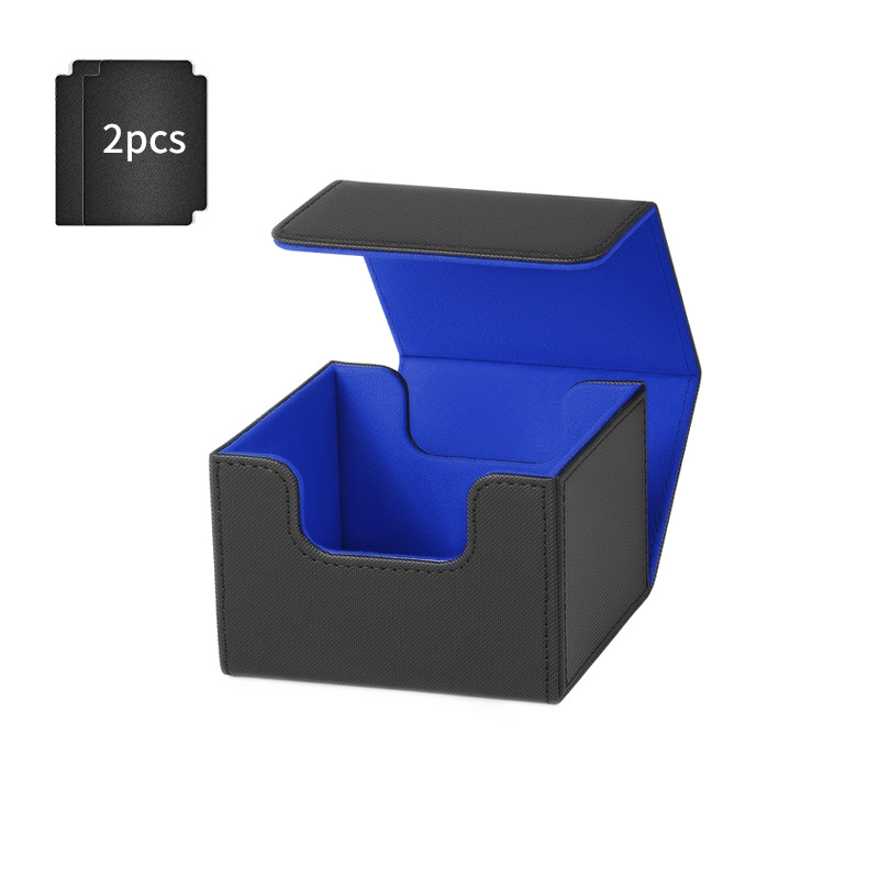 측면 삽입 상자 100+ 검정색 및 파란색(검정색 스페이서 2개와 함께 제공)