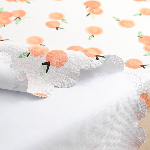 pvc tablecloth waterproof and oil-proof wash-free ins style internet celebrity desktop dining table cloth round round table mat fresh pastoral