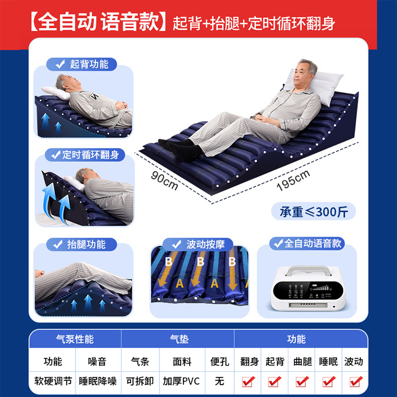 医用防褥疮气床垫 瘫痪病人老人卧床充气床垫 多功能翻身护理床垫|undefined
