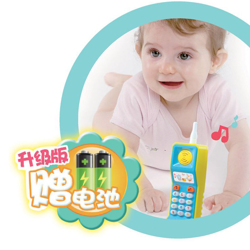 Big Brother teléfono móvil juguetes educación temprana de los niños educación simulación teléfono luz música bebé juguetes infantiles al por mayor