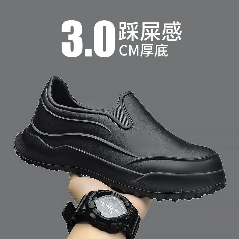 Шеф-повар маслянистая обувь отель три анти-кухня противоскользящая водонепроницаемая подошва на толстой подошве, износостойкая и вонючая обувь на мягком подошве