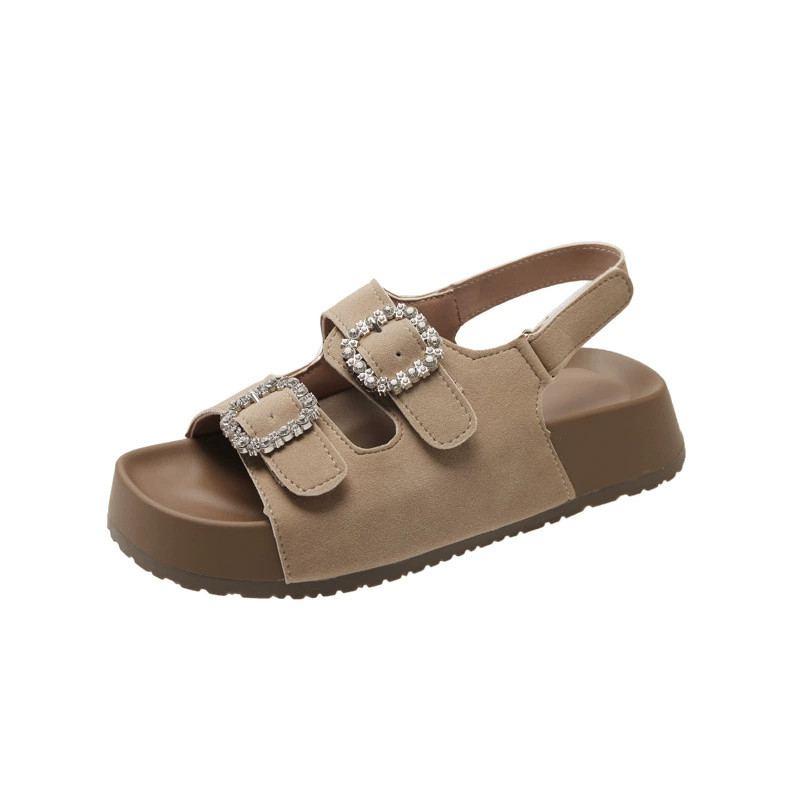 Summer slide platform, slippers, fashionable universal beach footwear for leisure, 2025 years