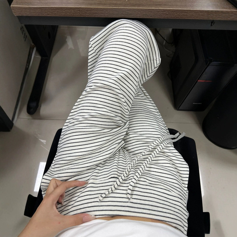 Wide-Waisted Fine-Striped Drapey Pants for Women, Autumn 2026 New Style, Lazy Style Loose Casual Straight Wide-Leg Pants